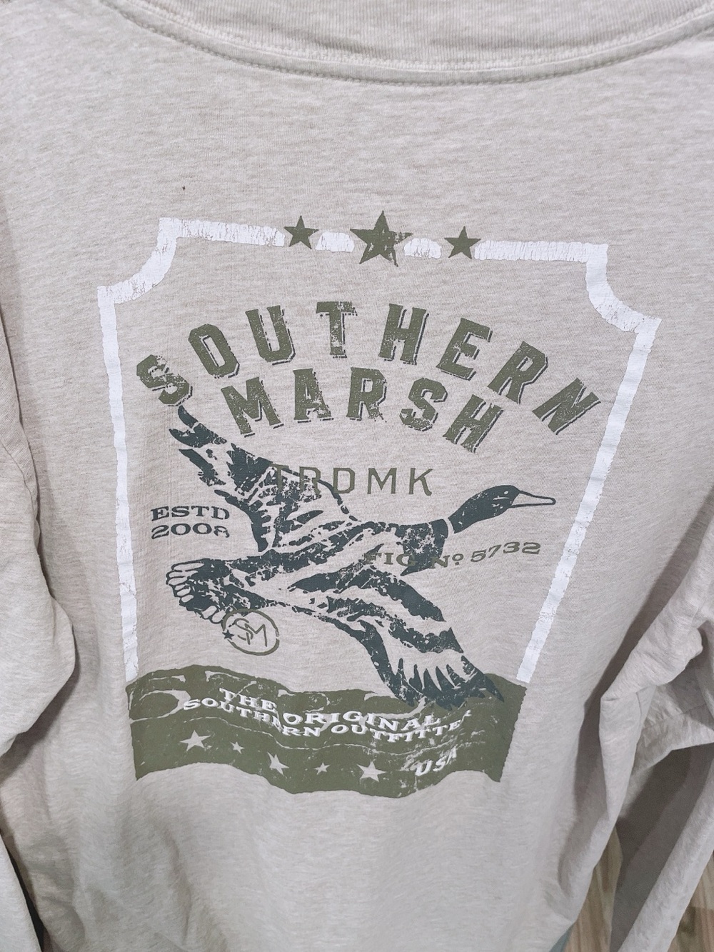 Southern Marsh Men’s Beige Long Sleeve Shirt Size Large. - Picture 4 of 7